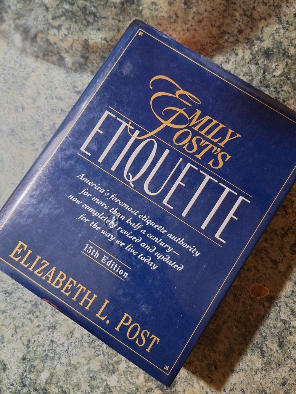 [[Books]] Etiquette by Elizabeth L. Post Classic Navy Hardcover